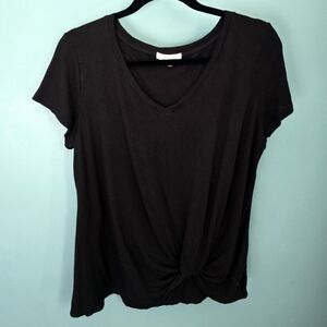 Nine Britton Levie V Neck Knit Tee